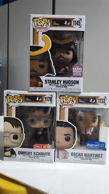 Lot 3 Funko Pop The Office Stanley, Oscar, Dwight Schrute Target Exclusives