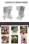 Stainless Steel Yogurt Swirl Drill Gelato Fruit Ice Cream Mixer Blending Machine