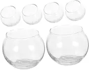 GARVALON 6 Pack Glass Candle Jar Aromatherapy Candle Cup Container for DIY Decorations