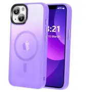 Magnetic for iPhone 13 Case/iPhone 14 Case, iPhone 13/14 6.1 inch Light Purple