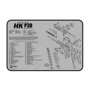 Heckler & Koch VP9SK Gun Cleaning Mat 12x18 Light Grey Large Desk Mat Mouse Pad