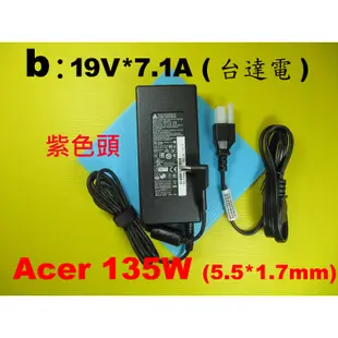 原廠變壓器 acer 135W VN7-792G-797V 充電器電源供應器 5.5*1.7mm 宏碁 19V 7.1A