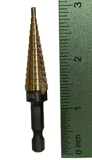 DEWALT 1/8"-1/2" Step Drill - New, no package