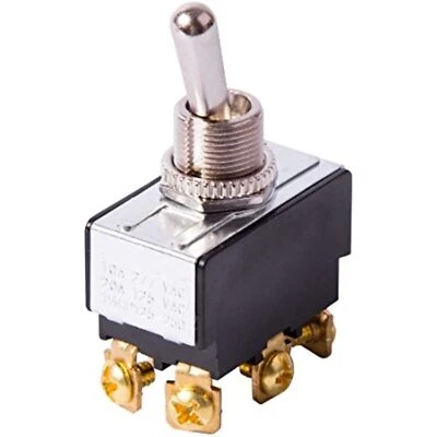 Gardner Bender GSW-15 Heavy-Duty Electrical Toggle Switch, DPST, Mom ON-Mom ON,