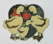 GEESE SUNCATCHER WITH BLUE BACKGROUND (GOOSE SUNCATCHERS)