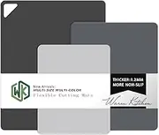 WK Plastic Cutting Boards for Kitchen, Flexible Cutting Board Mats, Non Slip Cutting Mat, BPA Free, Dishwasher Safe, Multi Sizes