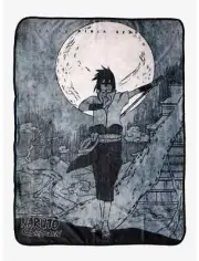 Naruto Shippuden Jiraiya Ninja Scrolls Arc Sasuke Throw Blanket