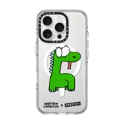 iPhone 16 Pro Clear Case MagSafe Compatible Dino by Matthew Langille