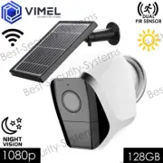 Solar Charged Wireless 128GB Security Outdoor Home Camera IR Dual PIR Sensor
