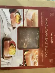 NEW w Tags Sur la Table Himalayan Salt Blocks Plus Salt Block Holder