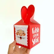 Red Santa Wish Upon A Star Candy Boxes 5pk