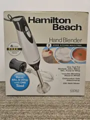 Hamilton Beach 2-Speed 225W Hand Blender with Whisk Attachment 59762