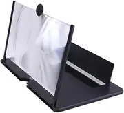 KITANDOVE Screen Magnifier for Phone Stand Starter Amplifier Phone Holder for Plane Travel Gooseneck Recording Smartphone Screen Magnifier Filming Wireless Charger Gadgets Game Car Black