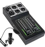 Studio Monitor Controller, Passive Professional Volume Controller, 1 Input 2 Output, 70mm Smooth Fader, High Fidelity Sound, Noise Control, for Studio and Home Audio Systems
