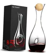 Wine Decanter with Stopper Hand Blown Wine Aerating Decanter Wine Carafe