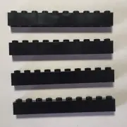 LEGO 4 New Pieces Black Brick 1x10 (6111)