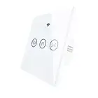3 Gang WiFi Smart Wall Touch Light Switch Glass Panel For Alexa/Google e