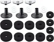 Generic 1 Set Durable Drum Antiskid Felt Pads Cymbal Cushion Accessories for Improved Sound Quality Protection Premium Felt for Drum Practical present for Musicians