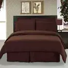 1200 Thread Count 100% Egyptian Cotton Bed Sheet Set CAL KING Chocolate Solid