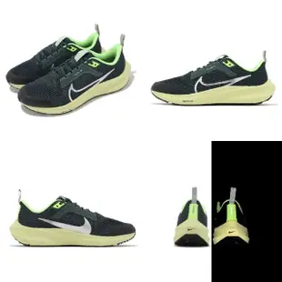 【NIKE 耐吉】慢跑鞋 Air Zoom Pegasus 40 GS 大童 女鞋 深綠 小飛馬 氣墊 運動鞋(DX2498-301)