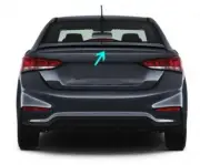 Hyundai Accent Blue 2011-2020 Spoiler Piano Black Rear Trunk Lip High Quality