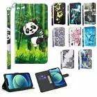 Panda Wolf Butterfly Wallet Phone Case For iPhone 16 15 14 13 12 11 Pro Max 16E