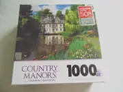 Sure-Lox Country Manors Dominic Davison 1000 Piece RIVER MANSION Puzzle Sealed