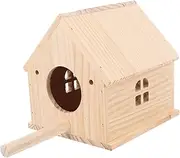 COMPUKAS Parakeet Nest Box Wooden Bird Breeding House for Cockatiels Budgies Stylish Design for Comfortable Nesting Your Artisan Craftsmanship for Thriving Birds