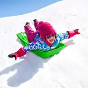 26" Winter Snow Sled in Boat Shape Snow Sledge for Child Kid Adult Outdoor Pull