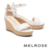 在飛比找Yahoo奇摩購物中心優惠-涼鞋 MELROSE 美樂斯 夏日輕旅 氣質美學一字真皮踝帶