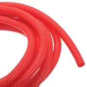 20ft 1/4 Inch Red Wire Loom Split Tubing Cord Protectors Flexible Conduit