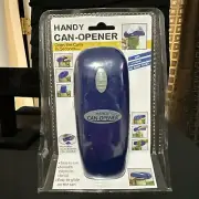 As Seen On TV Handy Automatic Can Opener Blue One Touch Hands-Free Cordless New