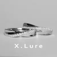 在飛比找蝦皮商城優惠-【xlure】18K 緞帶扭轉鑽石對戒 結婚對戒 婚戒 對戒