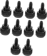Gadpiparty 10pcs Pc Computer Case Computer Screw Hard Drive Mounting Screws Electronic Parts Black Q215a Carbon Steel