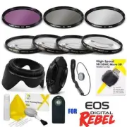 58MM FILTER KIT + MACRO LENS KIT + REMOTE + HOOD +USB FOR CANON EOS REBEL SL2