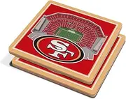 YouTheFan NFL San Francisco 49ers 3D StadiumView Coaster - Levi's Stadium (Pack of 12)