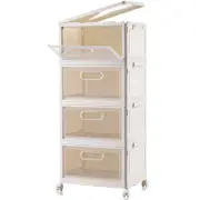 4 Tier Stackable Storage Bins, 23QT Storage Containers, Clear Plastic Storage...