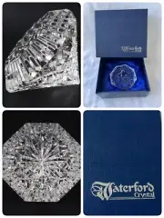 Waterford Crystal Lismore Diamond Paperweight 3-1/2" x 2-3/8" Comes with BOX