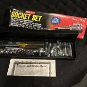 22pc Metric 1/4" Drive Socket Set SAE Pittsburgh Chrome Vanadium