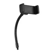 Foldable Phone Clamp Holder Stand with 1/4 Screw Mounting for LED Ring Light Smartphone Mounting black