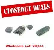 20x USB 2.0 Reader for SD HC SDHC Adaptor Memory Card Writer Adapter Portable