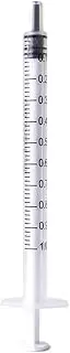 1ml 1cc Syringe with Luer Slip Tip No Needle Non-Sterile (Pack of 50)