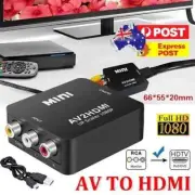 AV to HDMI Converter RCA to HDMI Adapter AV2HDMI Converter 1080P DVD Player AU