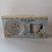 Peter Rabbit Tea Time Set Bowl And Cup New In Original Box 1996