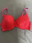 Savage X Fenty Lingerie Red Bra Size 38DD
