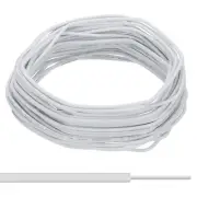 22AWG Solid Electric Wire, 49Ft Hook Up Tinned Copper Wire, White