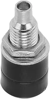 Copper Female Adapter Plated Banana Jack Panel Socket for Electronic Equipment (Black)