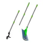 2-in-1 Thatch Rake and Crack Weeder Tool with Long Handle, Perfect for Garden...