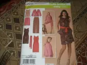 SIMPLICITY #3505 - LADIES JACKET-PANTS-SHORTS-DRESS & TOP PATTERN 8-16 FF