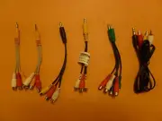 3.5mm AV Male to RCA Female M/F Audio Video Stereo Cable set 6 Pcs